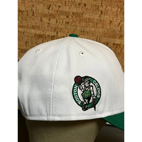 New Era Boston Celtics exclusive NBA‎ White Green 9FORTY Adjustable Hat Cap